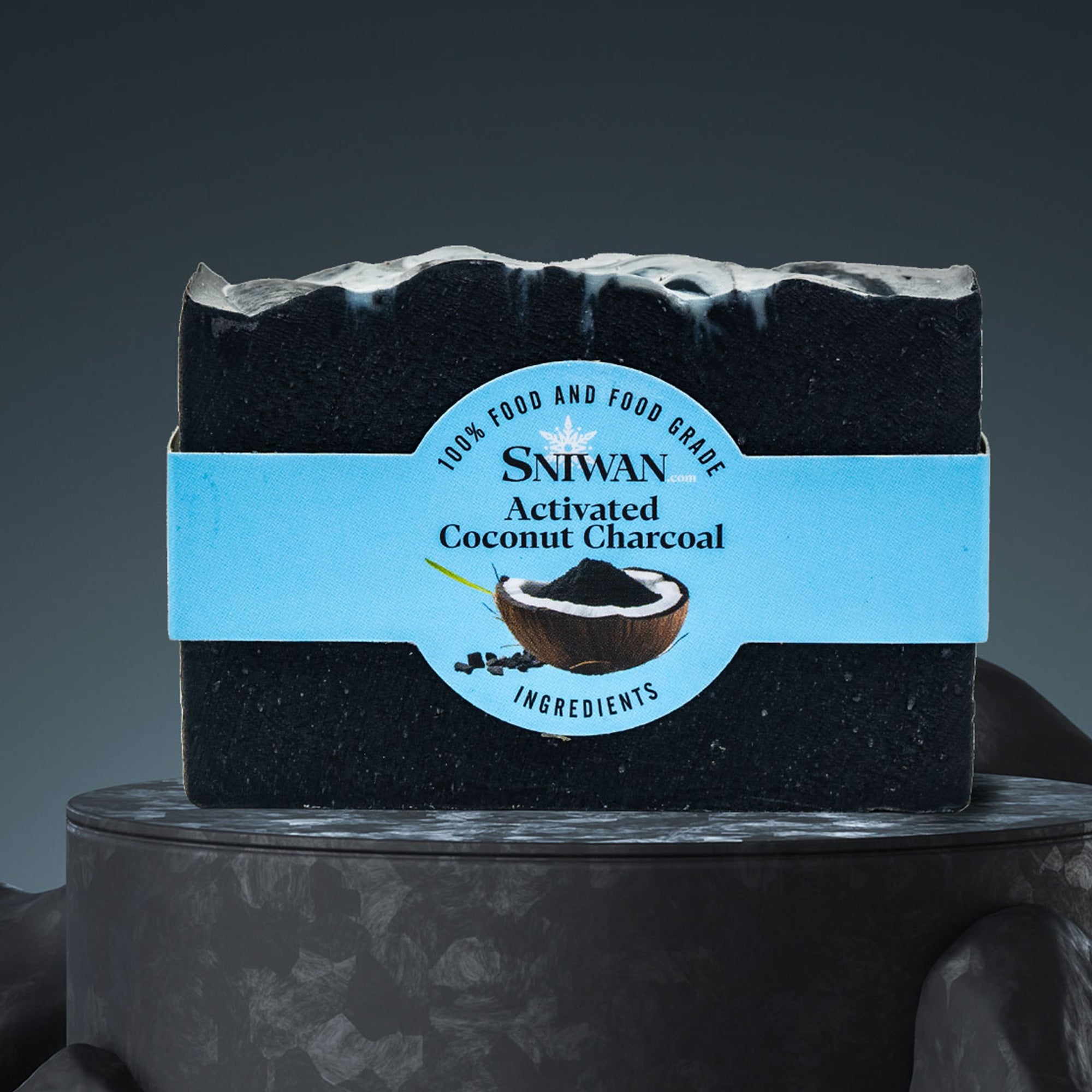 SNIWAN Coconut Activated Charcoal Purity Soap
